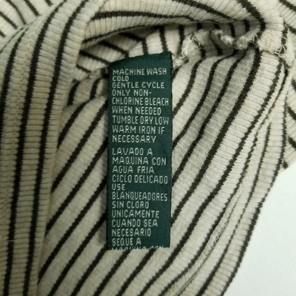 Lauren Ralph Lauren Black & Tan Knit Tank P12 - Picture 7 of 7